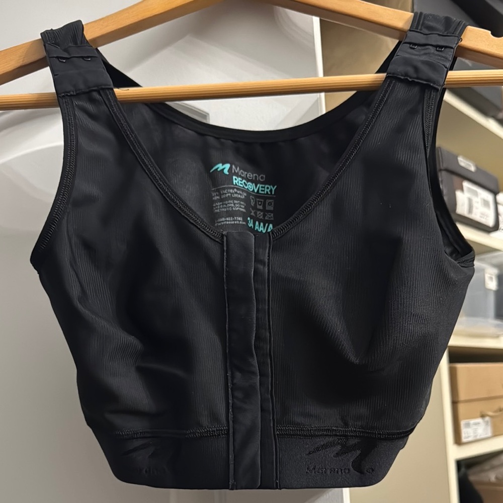 Women's Black Recovery Bra